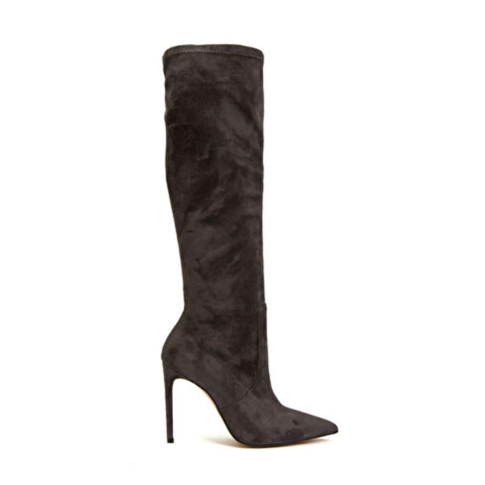 VIA SPIGA Dacia Tall Brown Suede Heeled Boot Size 9